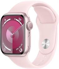 ساعت هوشمند اپل سری 9 بند Pink Aluminium Case with Pink Sport Band سایز 41 میلی متری